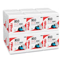 WypAll General Clean X60 Cloths, 1/4 Fold, 12.5 x 13, White, 76/Box, 12 Boxes/Carton (34865)