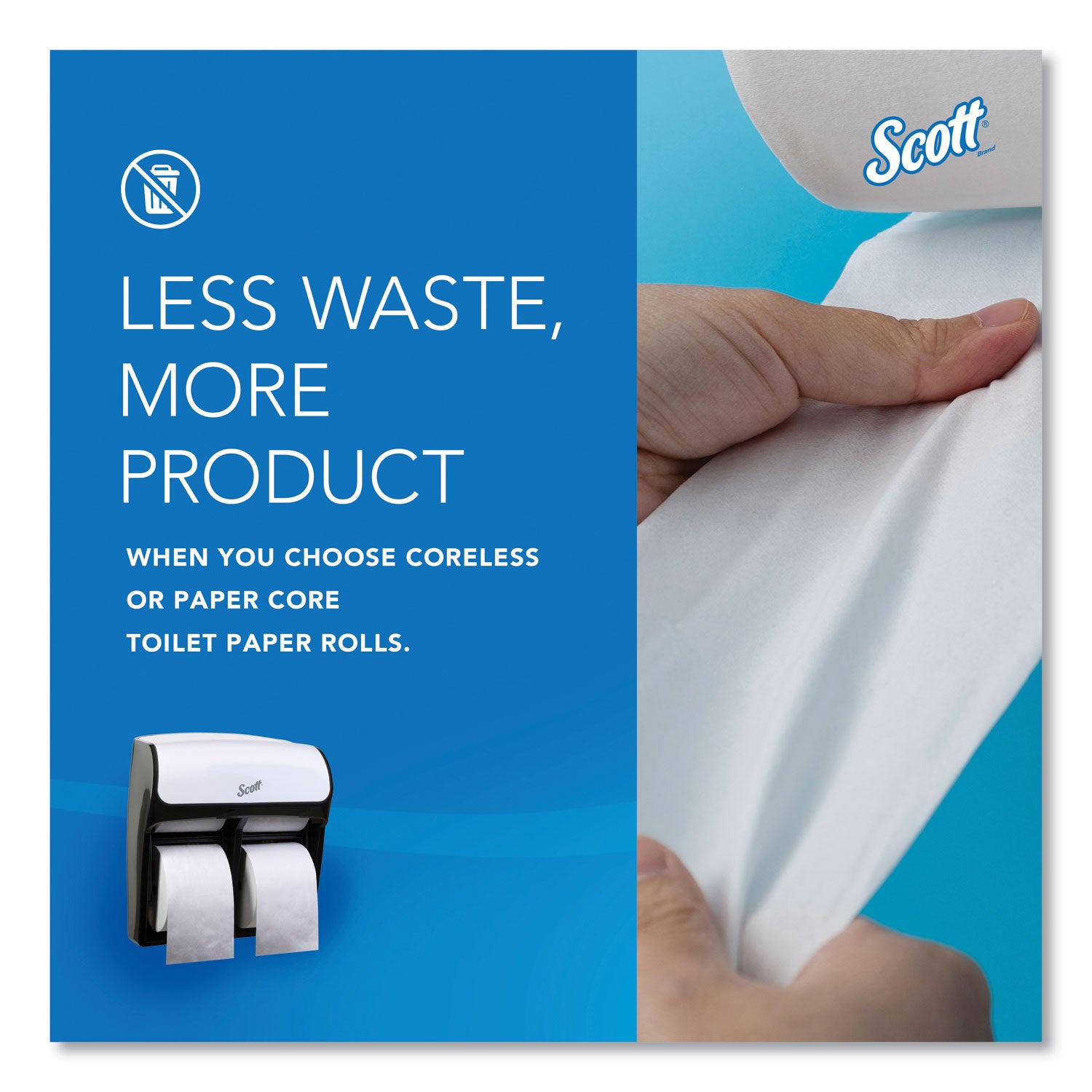 Scott Pro High Capacity Coreless SRB Tissue Dispenser, 11.25 x 6.31 x 12.75, White (44517)