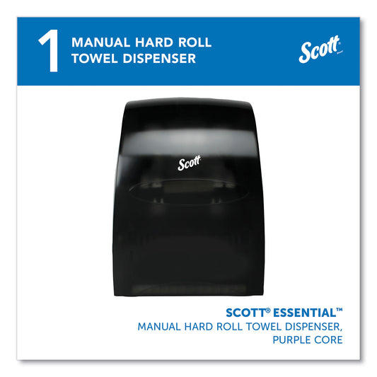 Scott Essential Manual Hard Roll Towel Dispenser, 13.06 x 11 x 16.94, Black (46253)