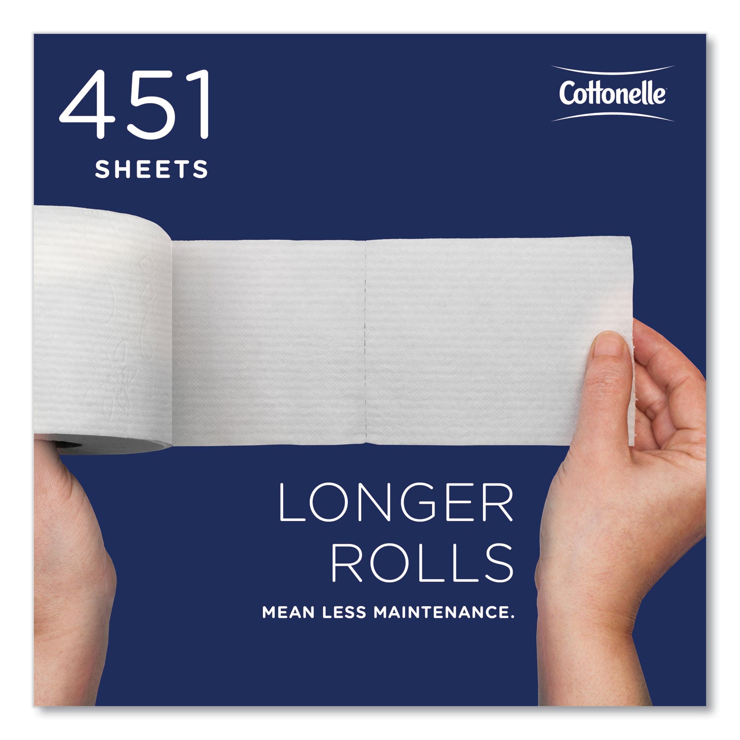 Cottonelle 2-Ply Bathroom Tissue, Septic Safe, White, 451 Sheets/Roll, 20 Rolls/Carton (13135)