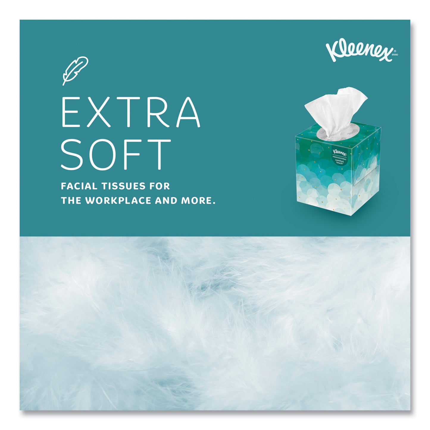 Kleenex Boutique White Facial Tissue for Business, Pop-Up Box, 2-Ply, 95 Sheets/Box, 6 Boxes/Pack (21271)