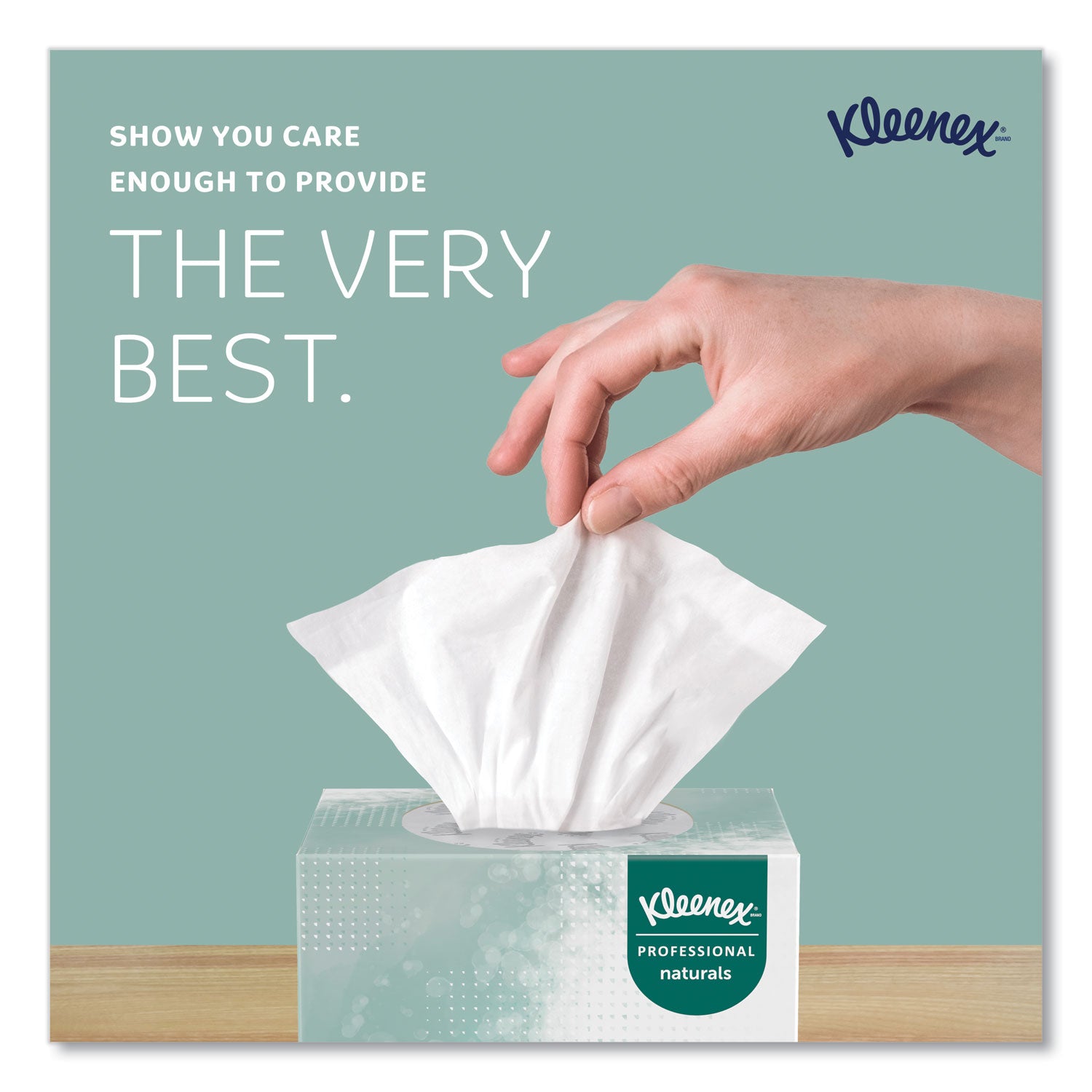 Kleenex Naturals Facial Tissue for Business, BOUTIQUE POP-UP Box, 2-Ply, White, 90 Sheets/Box, 36 Boxes/Carton (21272)