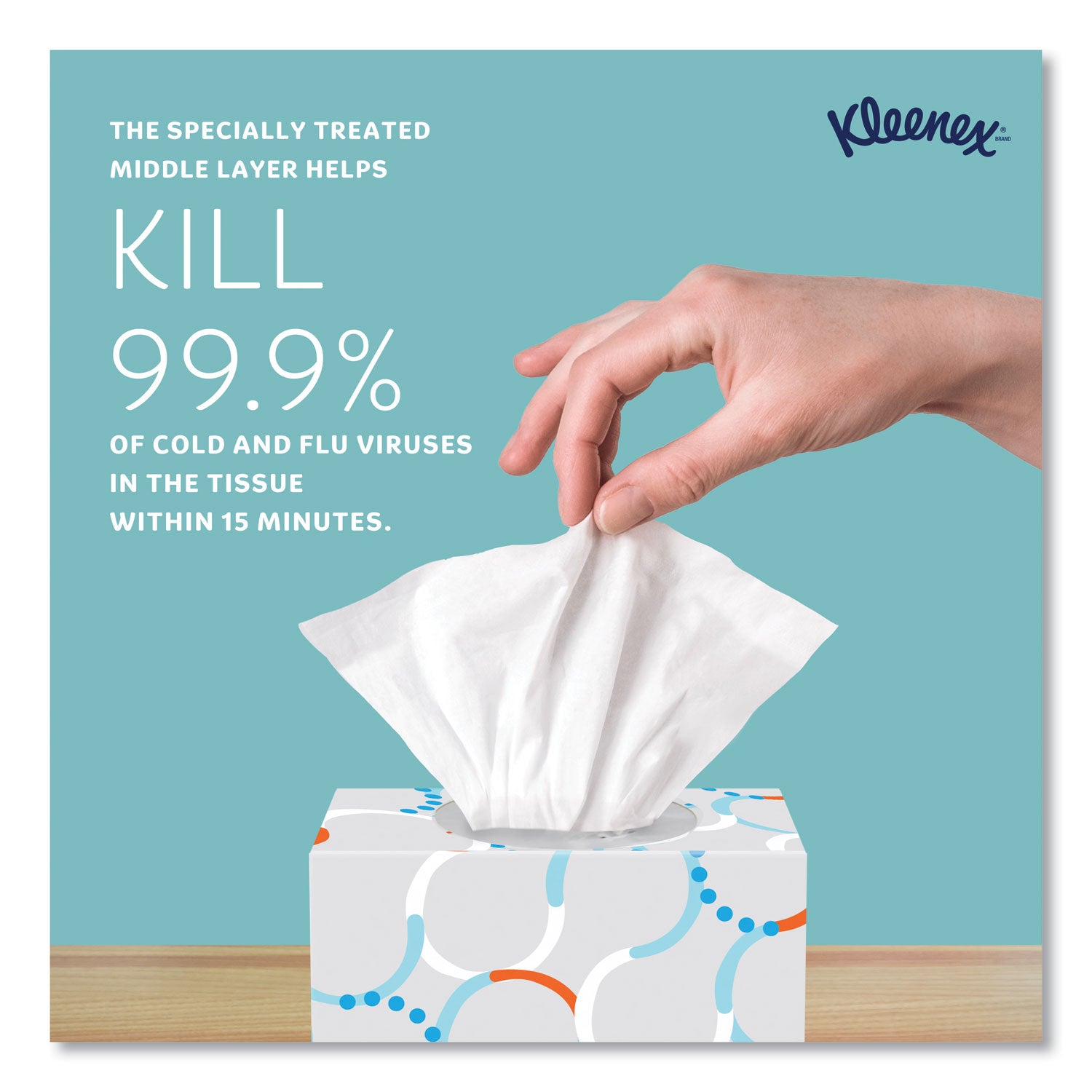 Kleenex Boutique Anti-Viral Facial Tissue, 3-Ply, White, Pop-Up Box, 60 Sheets/Box, 3 Boxes/Pack, 4 Packs/Carton (21286CT)