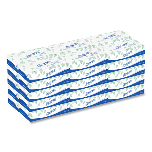 Surpass Facial Tissue for Business, 2-Ply, White, Flat Box, 100 Sheets/Box, 30 Boxes/Carton (21340)