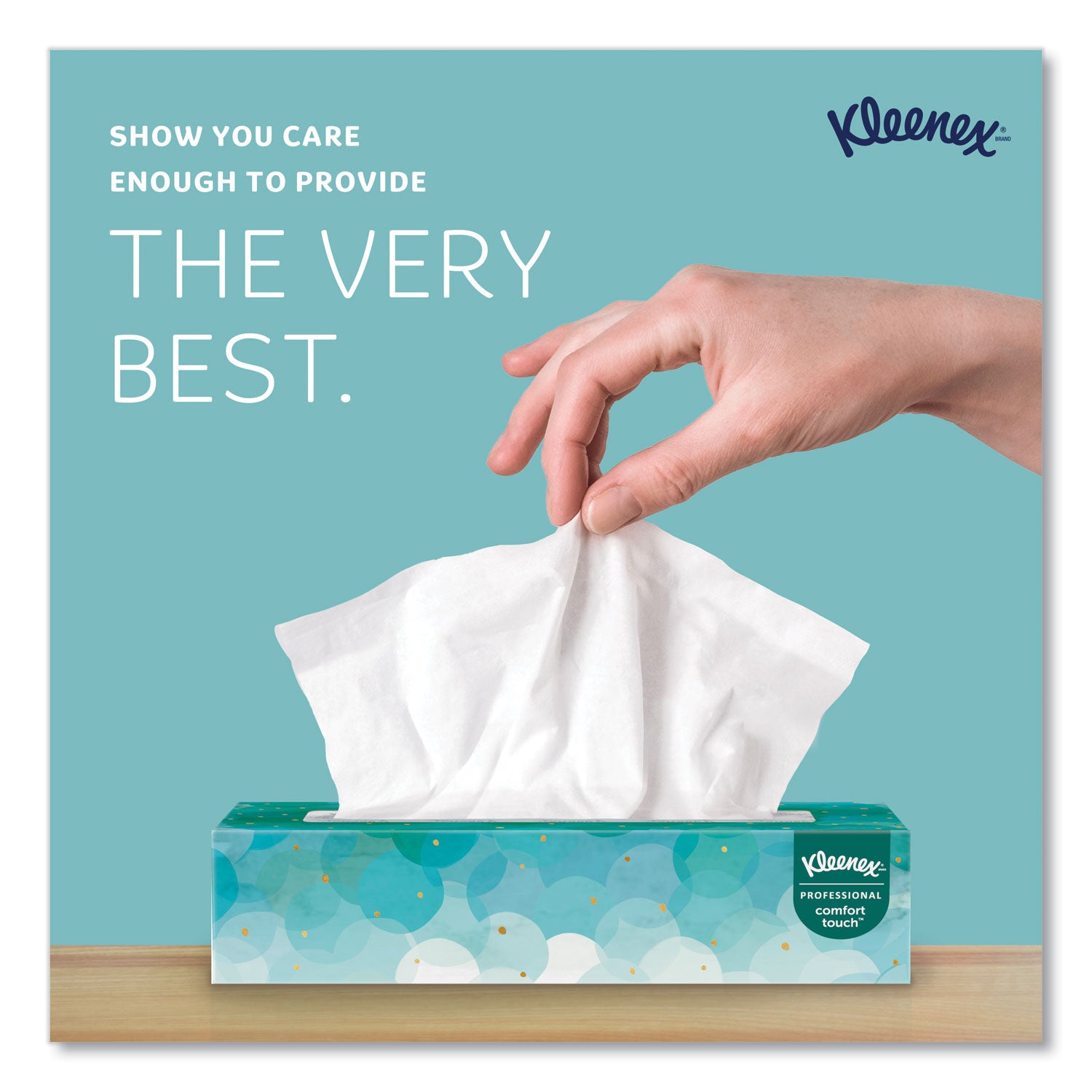 Kleenex White Facial Tissue for Business, 2-Ply, White, Pop-Up Box, 100 Sheets/Box (21400BX)