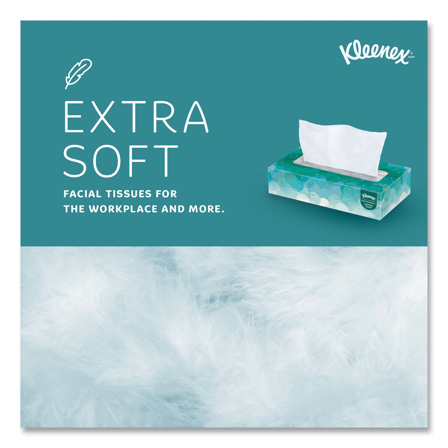 Kleenex White Facial Tissue for Business, 2-Ply, White, Pop-Up Box, 100 Sheets/Box (21400BX)