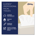 Kleenex White Facial Tissue, 2-Ply, White, Pop-Up Box, 125 Sheets/Box (21606BX)