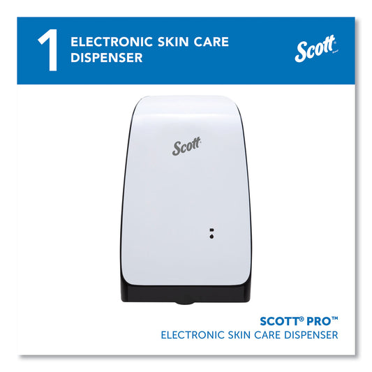 Scott Electronic Skin Care Dispenser, 1,200 mL, 7.3 x 4 x 11.7, White (32499)