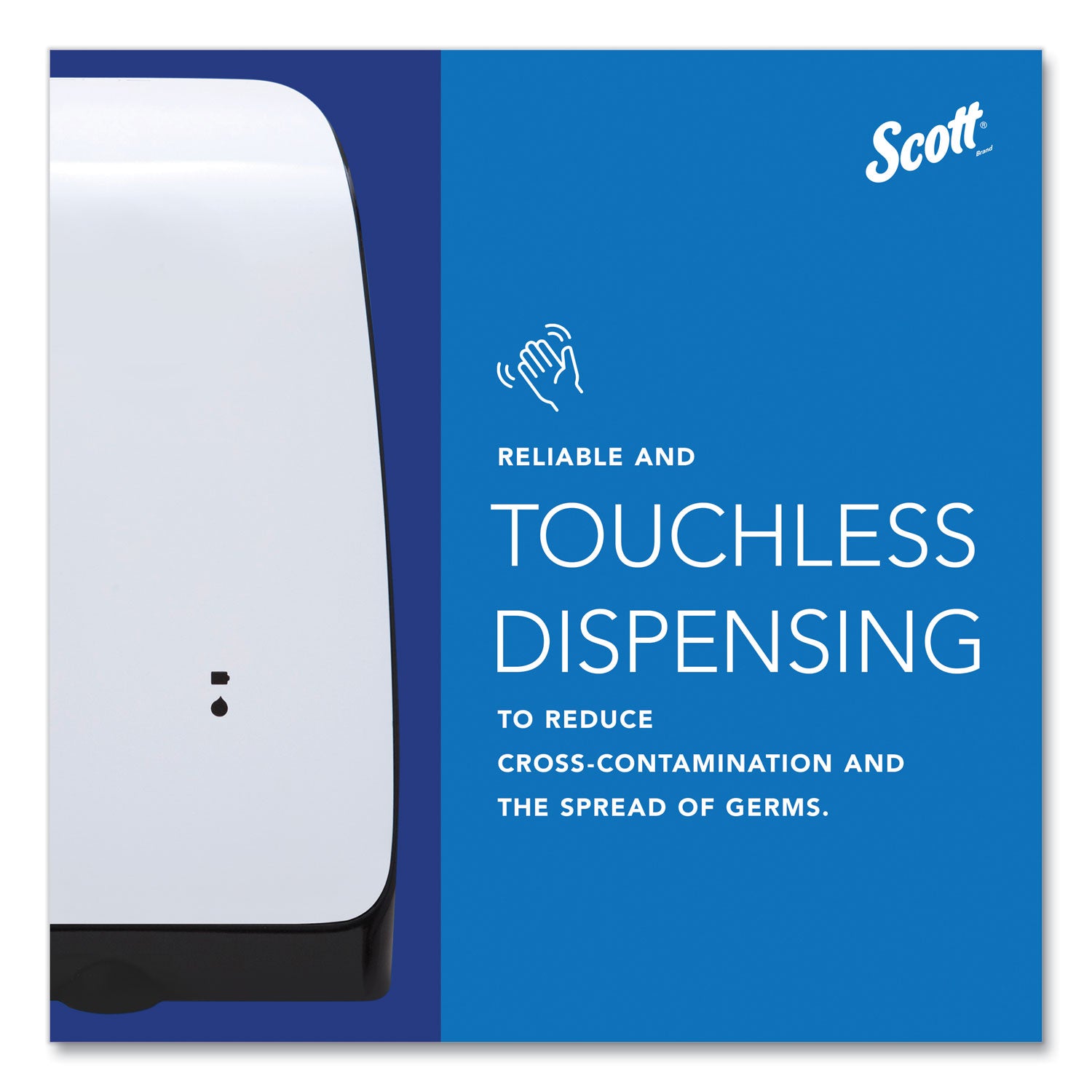 Scott Electronic Skin Care Dispenser, 1,200 mL, 7.3 x 4 x 11.7, White (32499)