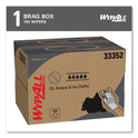 WypAll Power Clean Oil, Grease and Ink Cloths, BRAG Box, 12.1 x 16.8, Blue, 180/Box (33352)