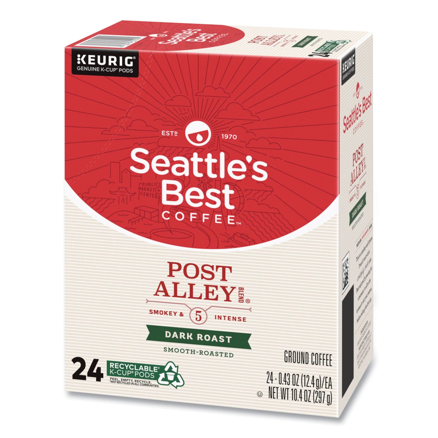 s Best Post Alley Dark Coffee K-Cup, 24/Box, 4/Carton (12407884CT)