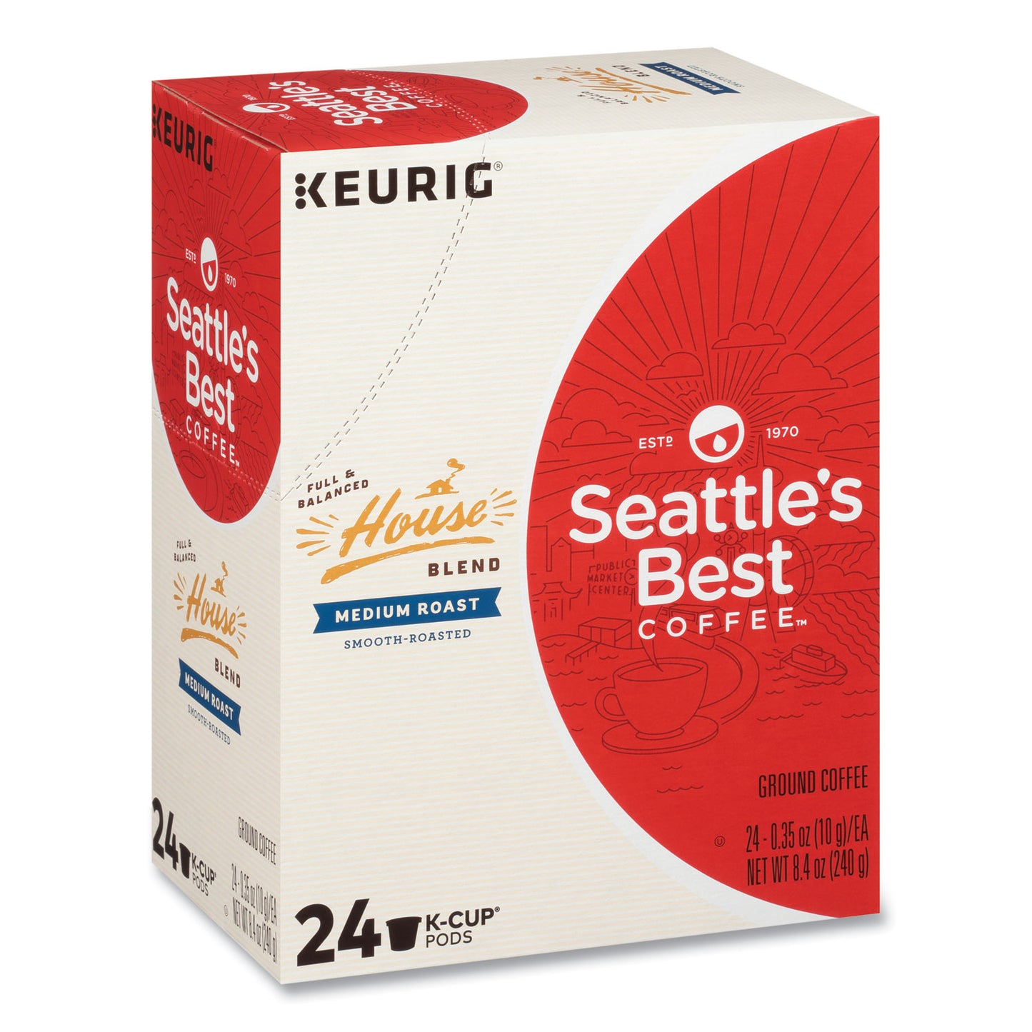 s Best House Blend Coffee K-Cup, 24/Box, 4/Carton (12407883CT)