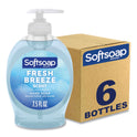 Softsoap Liquid Hand Soap Pumps, Fresh Breeze Scent, 7.5 oz, 6/Carton (US04964CT)