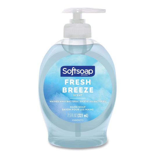 Softsoap Liquid Hand Soap Pumps, Fresh Breeze Scent, 7.5 oz, 6/Carton (US04964CT)