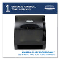 Kimberly-Clark Lev-R-Matic Roll Towel Dispenser, 13.3 x 9.8 x 13.5, Smoke (09765)