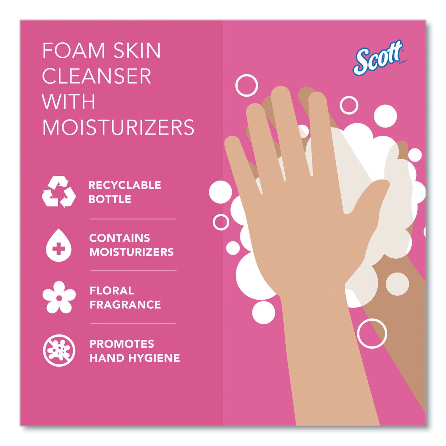 Scott Pro Foam Skin Cleanser with Moisturizers Refill, Citrus Scent, 1.5 L, 2/Carton (11280)