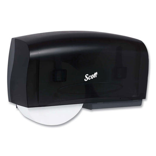 Scott Essential Coreless Twin Jumbo Roll Tissue Dispenser, 20 x 6 x 11, Black (09608)