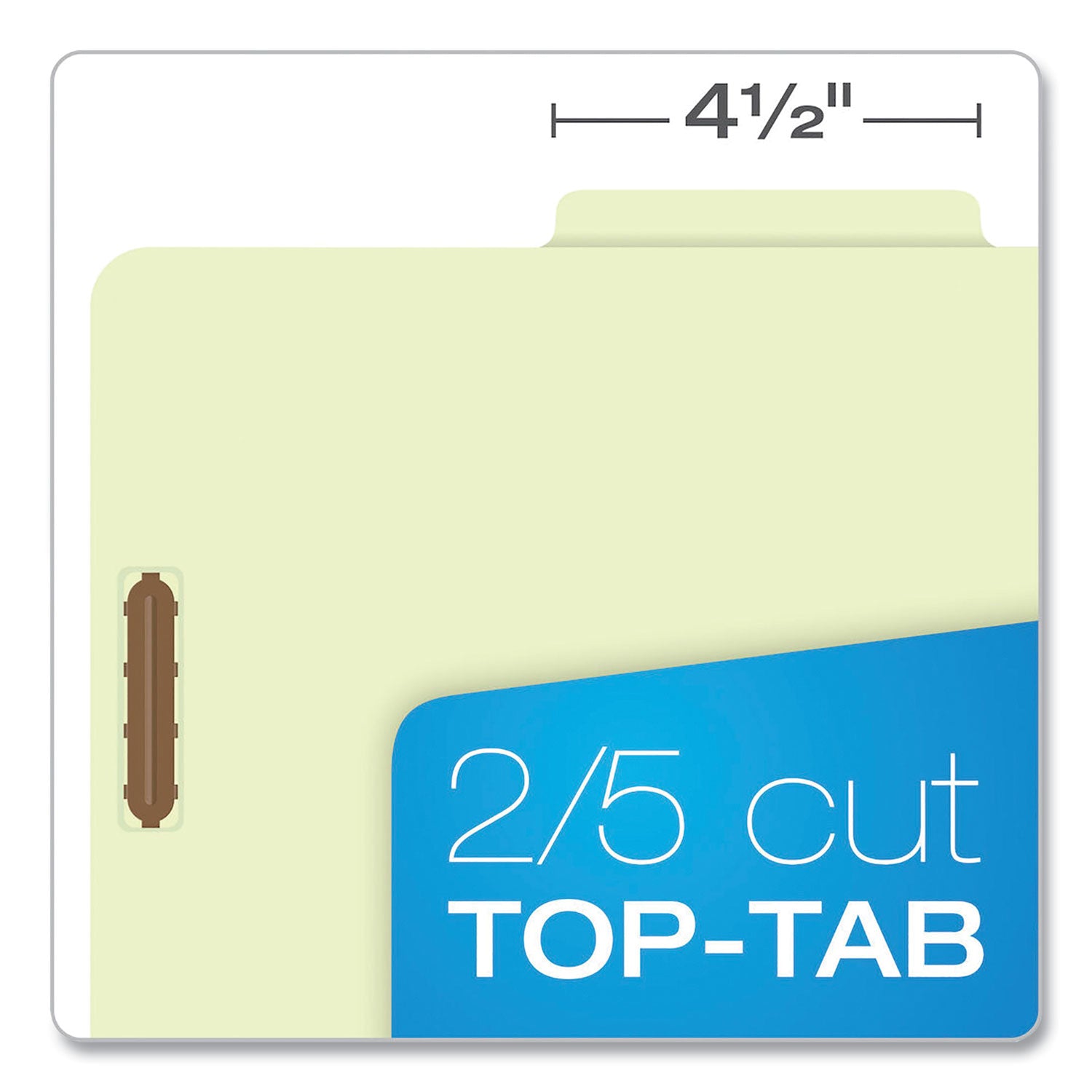 Pendaflex Six-Section Pressboard Classification Folders, 2" Expansion, 2 Dividers, 6 Fasteners, Letter Size, Green Exterior, 10/Box (17173)