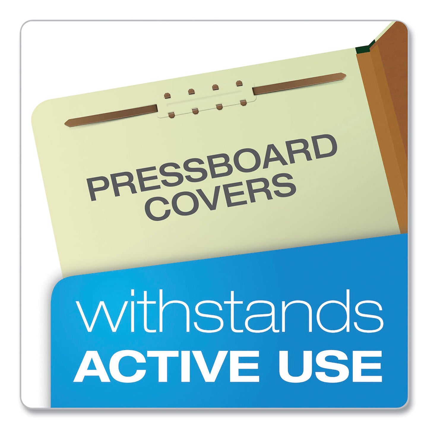 Pendaflex Six-Section Pressboard Classification Folders, 2" Expansion, 2 Dividers, 6 Fasteners, Letter Size, Green Exterior, 10/Box (17173)