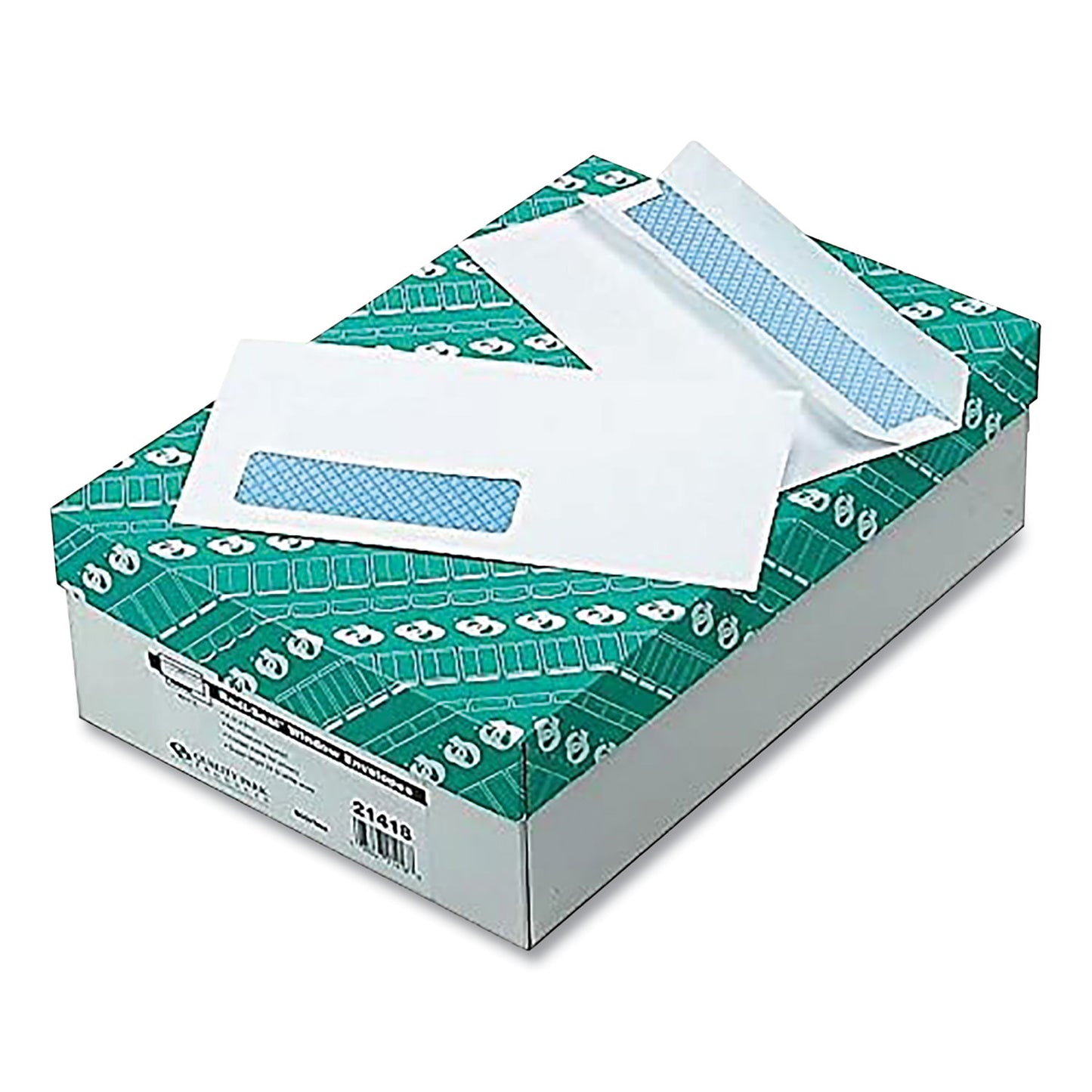 Quality Park Redi-Seal Security-Tint Envelope, Address Window, #10, Commercial Flap, Redi-Seal Closure, 4.13 x 9.5, White, 500/Box (21418)