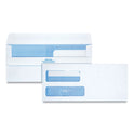 Quality Park Double Window Redi-Seal Security-Tinted Envelope, #9, Commercial Flap, Redi-Seal Adhesive Closure, 3.88 x 8.88, White, 250/CT (24519)