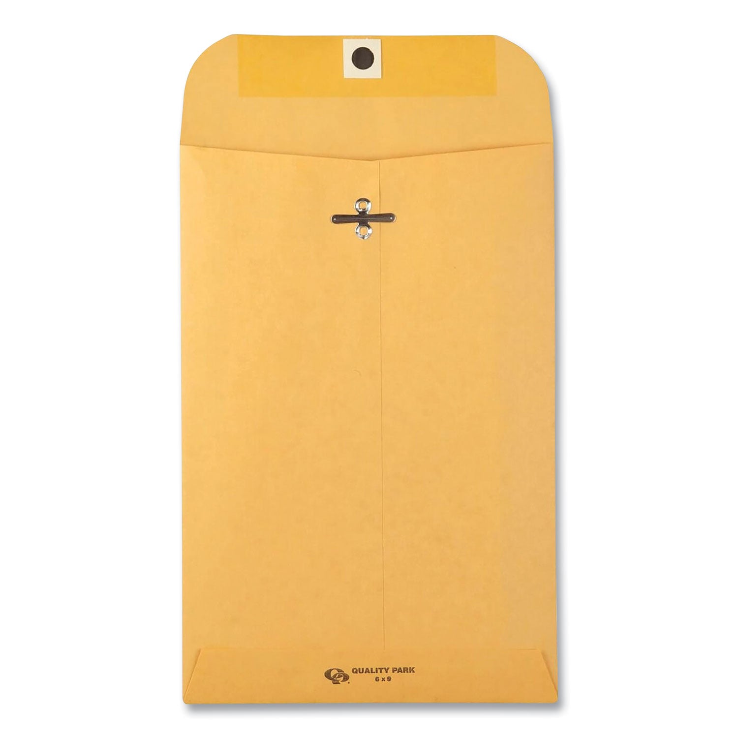 Quality Park Clasp Envelope, 28 lb Bond Weight Kraft, #55, Square Flap, Clasp/Gummed Closure, 6 x 9, Brown Kraft, 100/Box (37855)