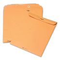 Quality Park Clasp Envelope, 28 lb Bond Weight Kraft, #55, Square Flap, Clasp/Gummed Closure, 6 x 9, Brown Kraft, 100/Box (37855)
