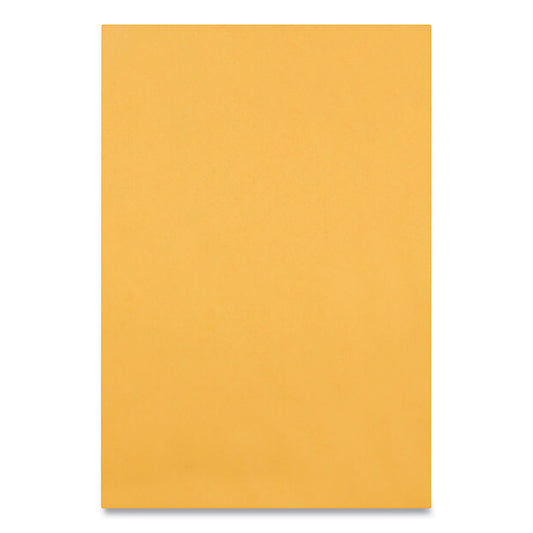Quality Park Clasp Envelope, 28 lb Bond Weight Kraft, #63, Square Flap, Clasp/Gummed Closure, 6.5 x 9.5, Brown Kraft, 100/Box (37863)