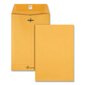 Quality Park Clasp Envelope, 28 lb Bond Weight Kraft, #63, Square Flap, Clasp/Gummed Closure, 6.5 x 9.5, Brown Kraft, 100/Box (37863)