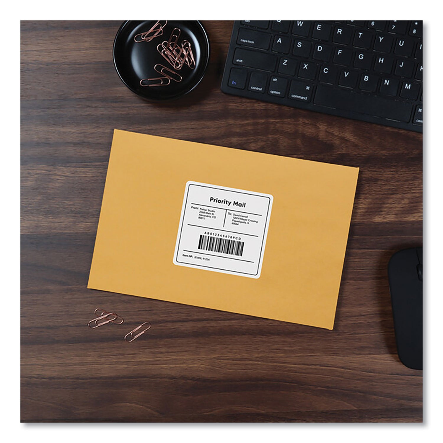 Quality Park Clasp Envelope, 28 lb Bond Weight Kraft, #63, Square Flap, Clasp/Gummed Closure, 6.5 x 9.5, Brown Kraft, 100/Box (37863)