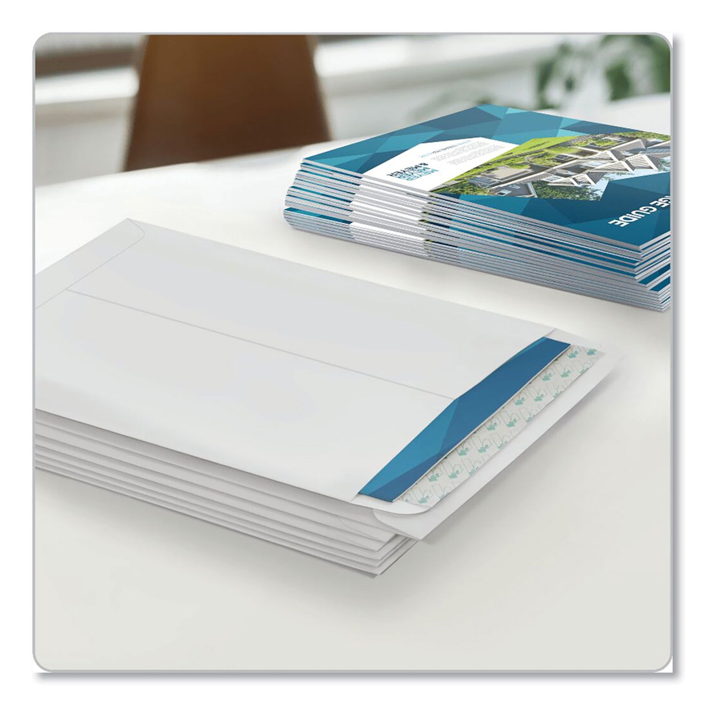 Quality Park Redi-Strip Catalog Envelope, #10 1/2, Cheese Blade Flap, Redi-Strip Adhesive Closure, 9 x 12, White, 100/Box (44582)