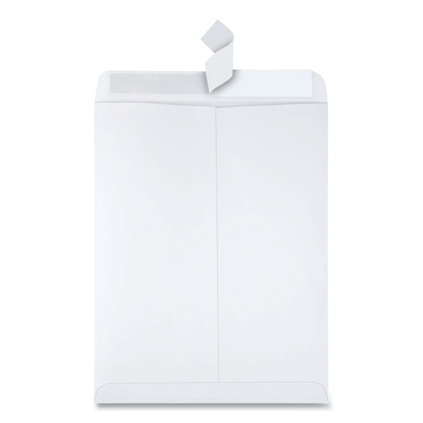 Quality Park Redi-Strip Catalog Envelope, #13 1/2, Cheese Blade Flap, Redi-Strip Adhesive Closure, 10 x 13, White, 100/Box (44782)