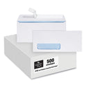 Quality Park Redi-Strip Security Tinted Envelope, Address Window, #10, Commercial Flap, Redi-Strip Closure, 4.13 x 9.5, White, 500/Box (69222)