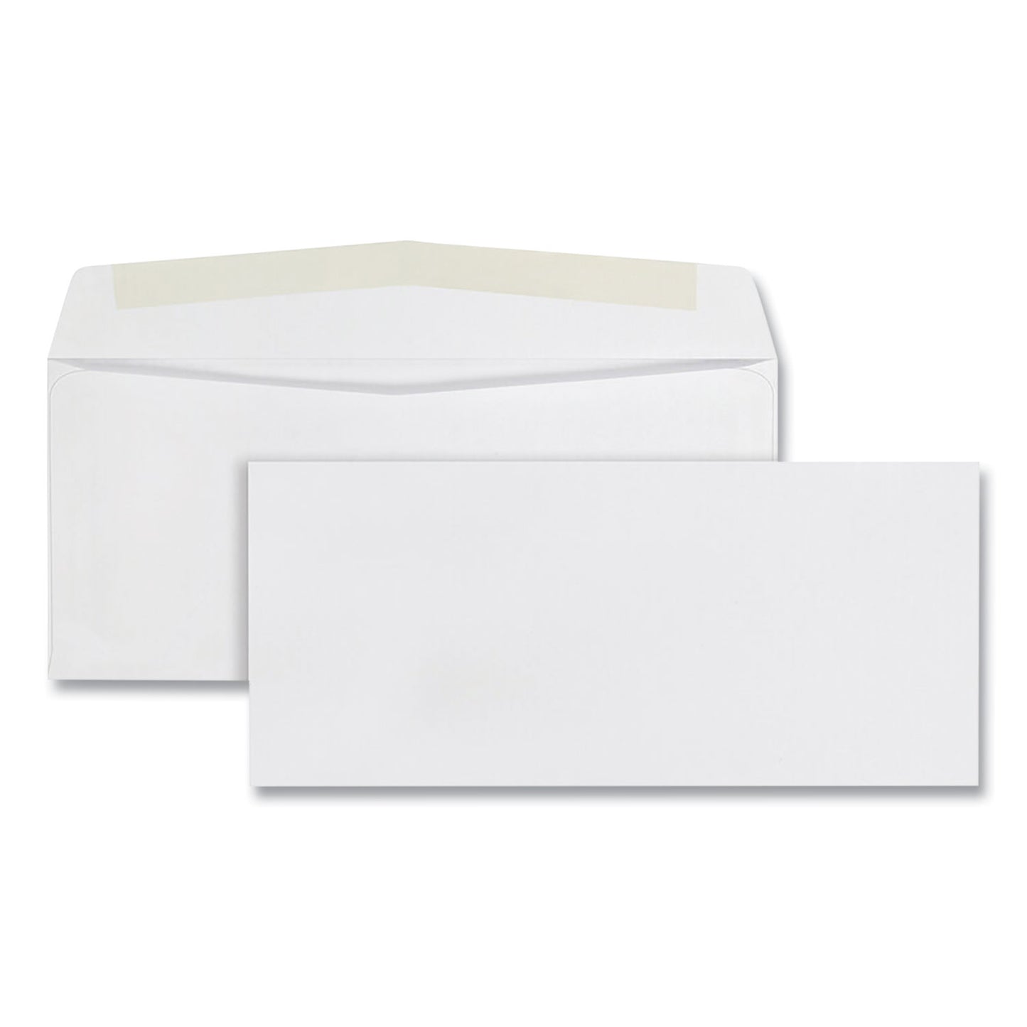 Quality Park Business Envelope, #10, Commercial Flap, Side Seam, Gummed Closure, 24 lb Bond Weight Paper, 4.13 x 9.5, White, 500/Box (90020)