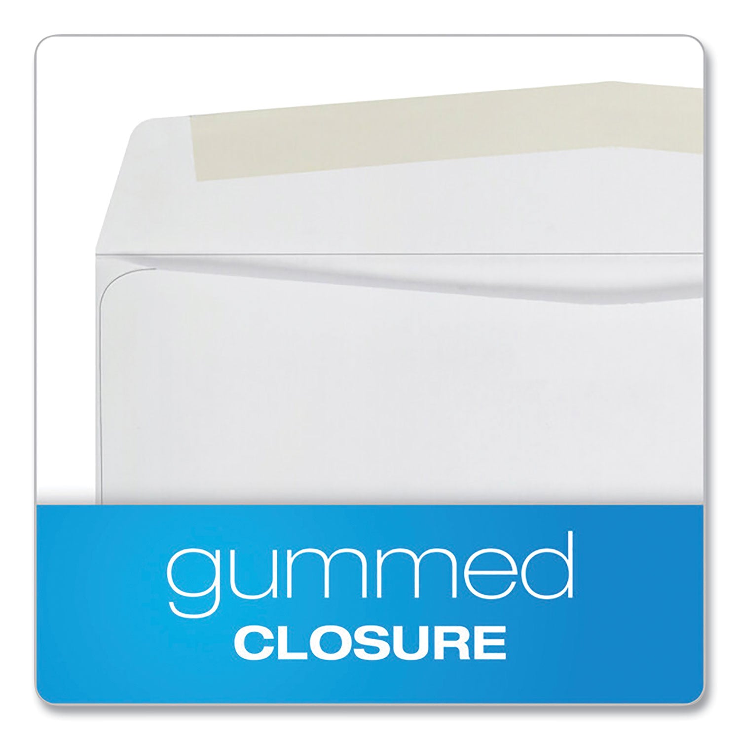 Quality Park Business Envelope, #10, Commercial Flap, Side Seam, Gummed Closure, 24 lb Bond Weight Paper, 4.13 x 9.5, White, 500/Box (90020)