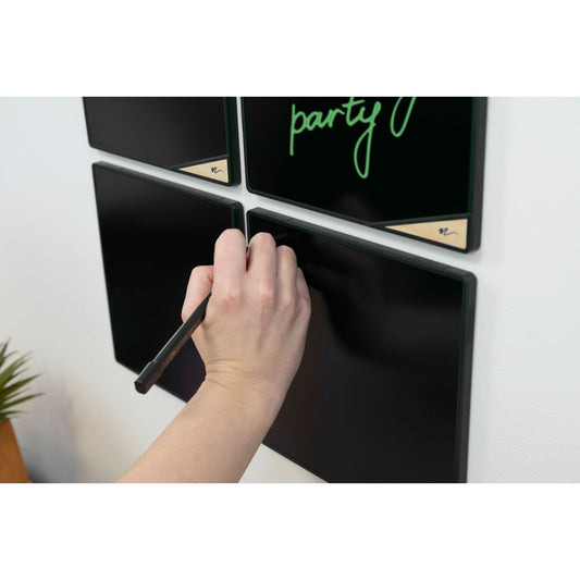 Boogie Board VersaTiles Memo Board, with Stylus, 8.25 x 8.25, Black LCD Surface, Black Plastic Frame (VT1060001)