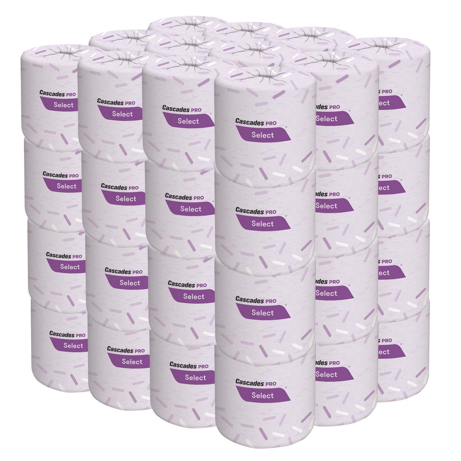 Cascades Select Standard Bath Tissue, 2-Ply, White, 4 x 3.25, 420 Sheets/Roll, 48 Rolls/Carton (B031)