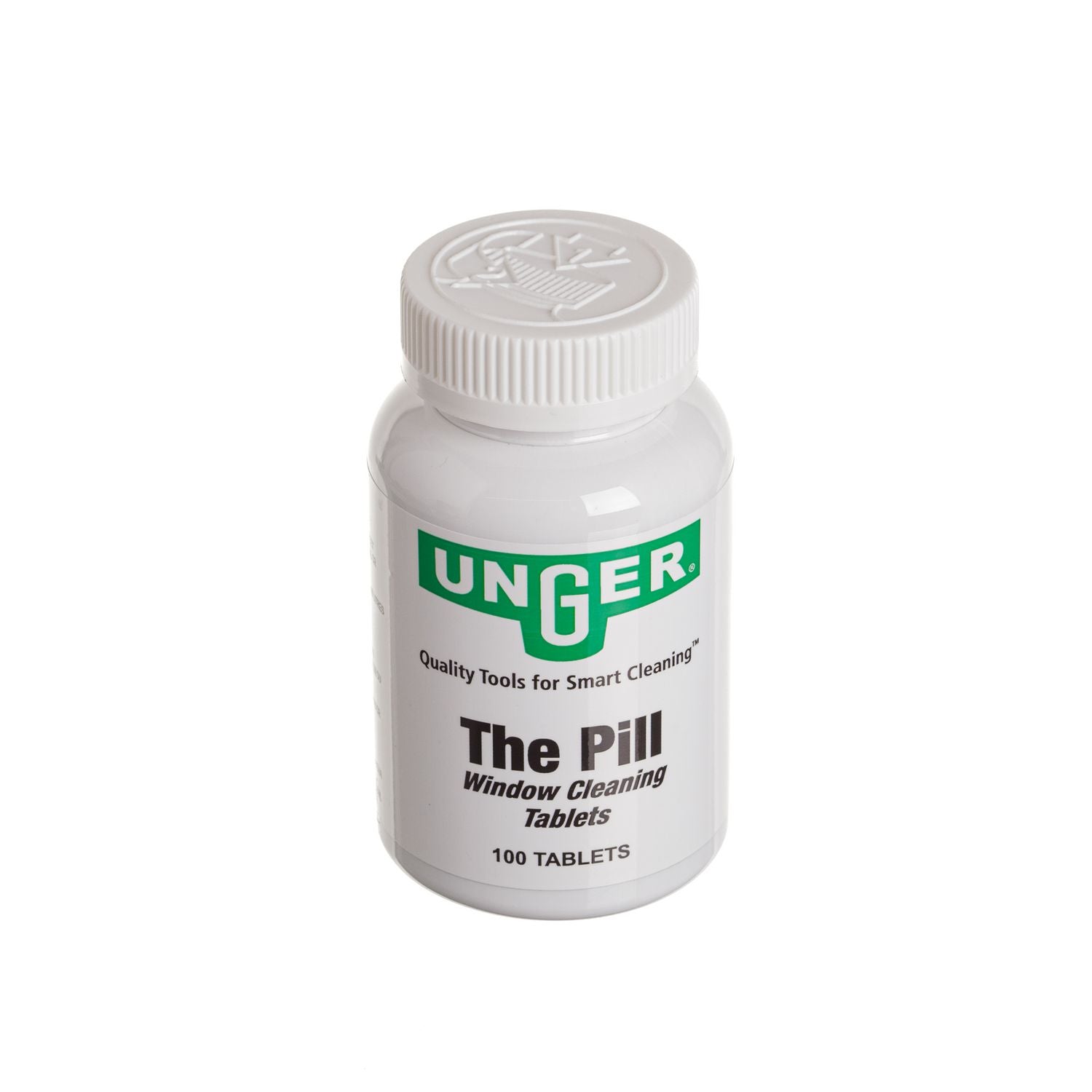 Unger Pill Window Cleaning Tablets, 100/Bottle, 12/Carton (PLBTL)