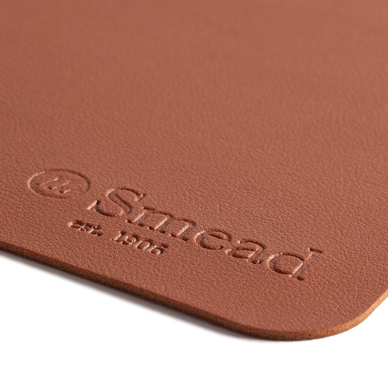 Smead Vegan Leather Desk Pads, 23.6" x 13.7", Brown (64837)