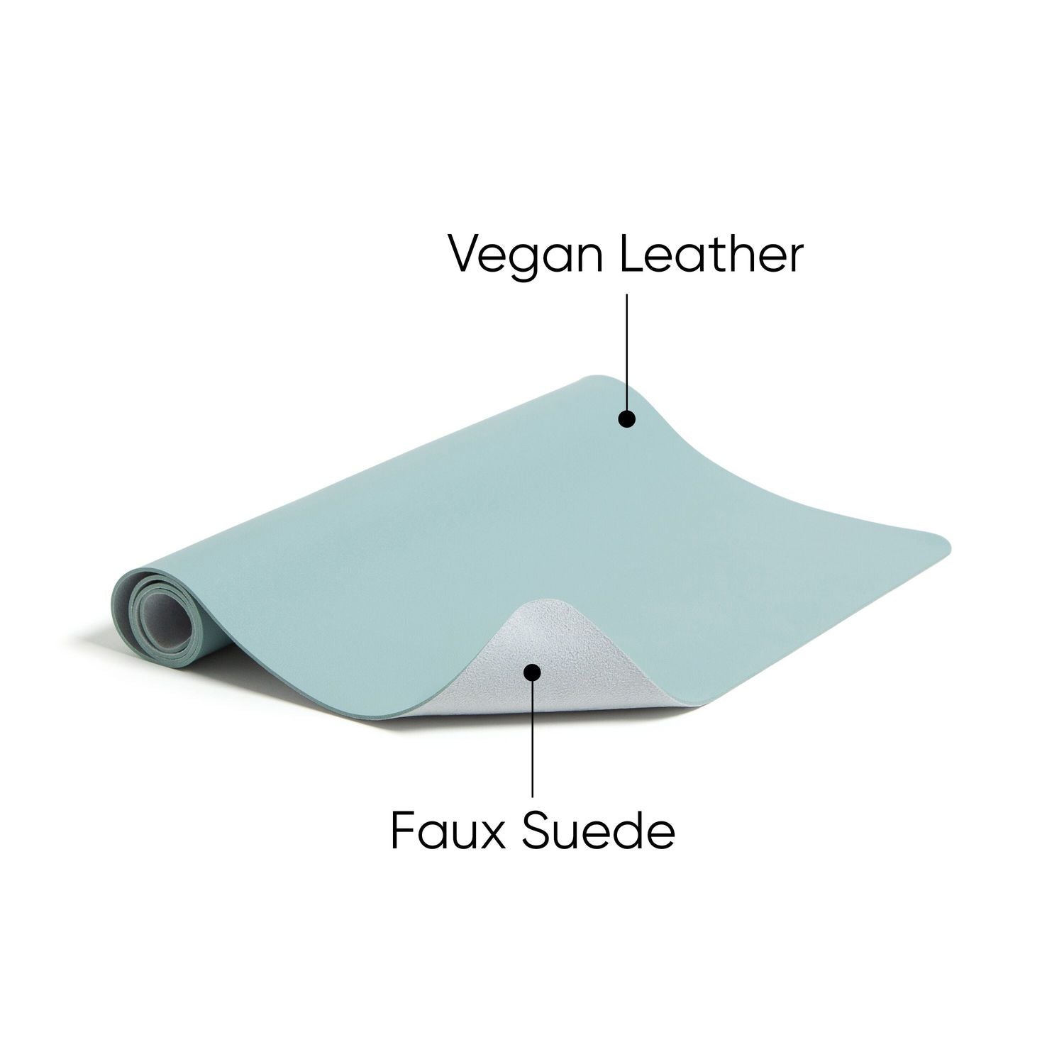 Smead Vegan Leather Desk Pads, 23.6" x 13.7", Light Blue (64840)