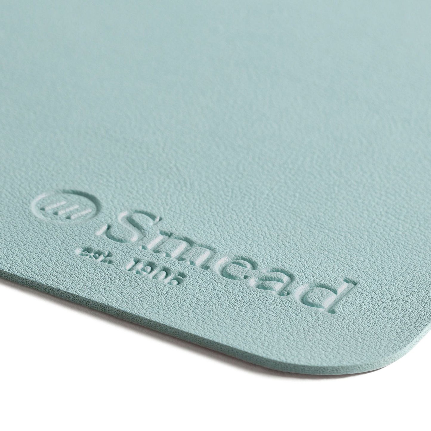 Smead Vegan Leather Desk Pads, 36" x 17", Light Blue (64830)