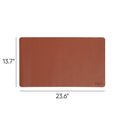 Smead Vegan Leather Desk Pads, 23.6" x 13.7", Brown (64837)