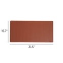 Smead Vegan Leather Desk Pads, 31.5" x 15.7", Brown (64832)