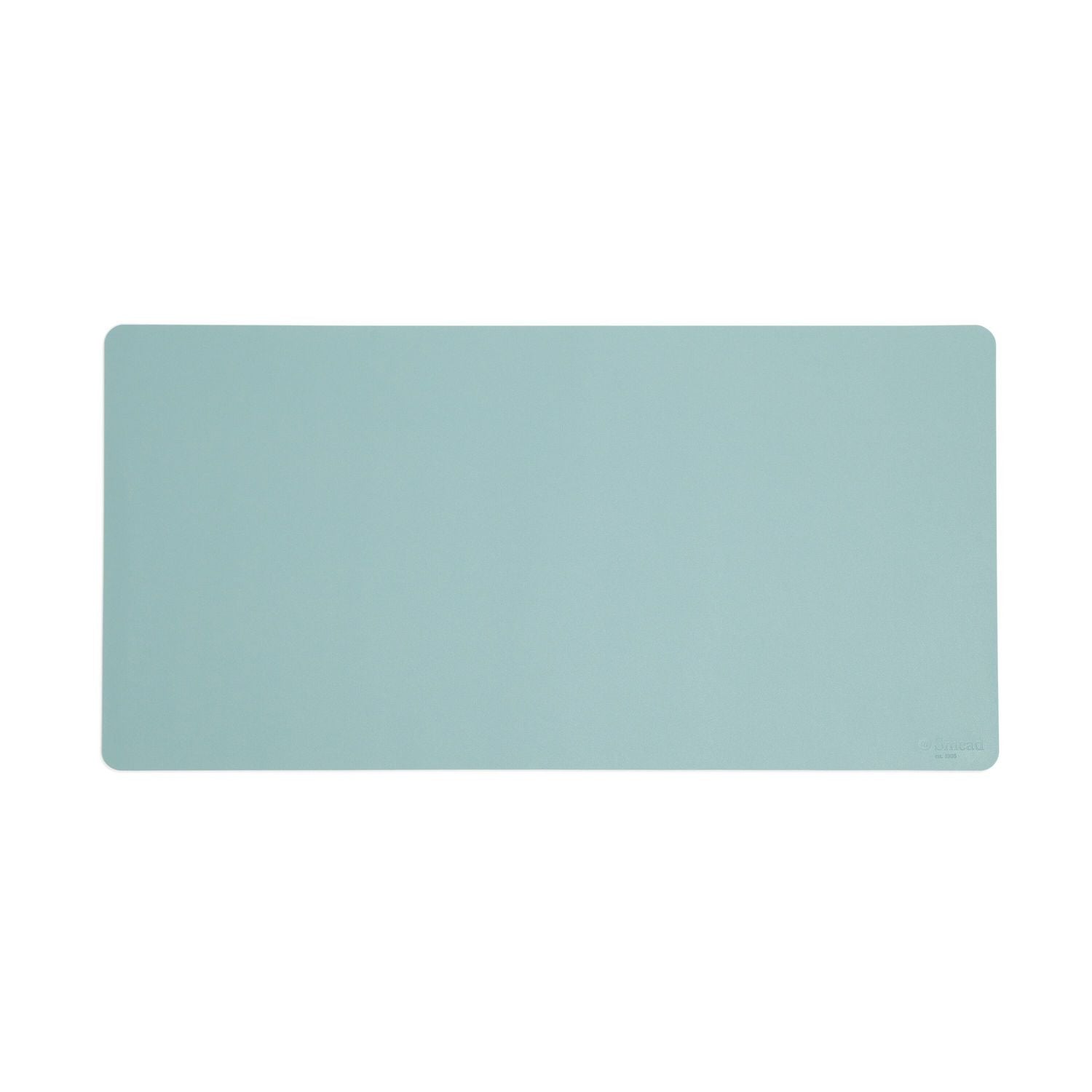 Smead Vegan Leather Desk Pads, 31.5" x 15.7", Light Blue (64835)