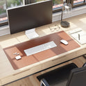 Smead Vegan Leather Desk Pads, 36" x 17", Brown (64827)