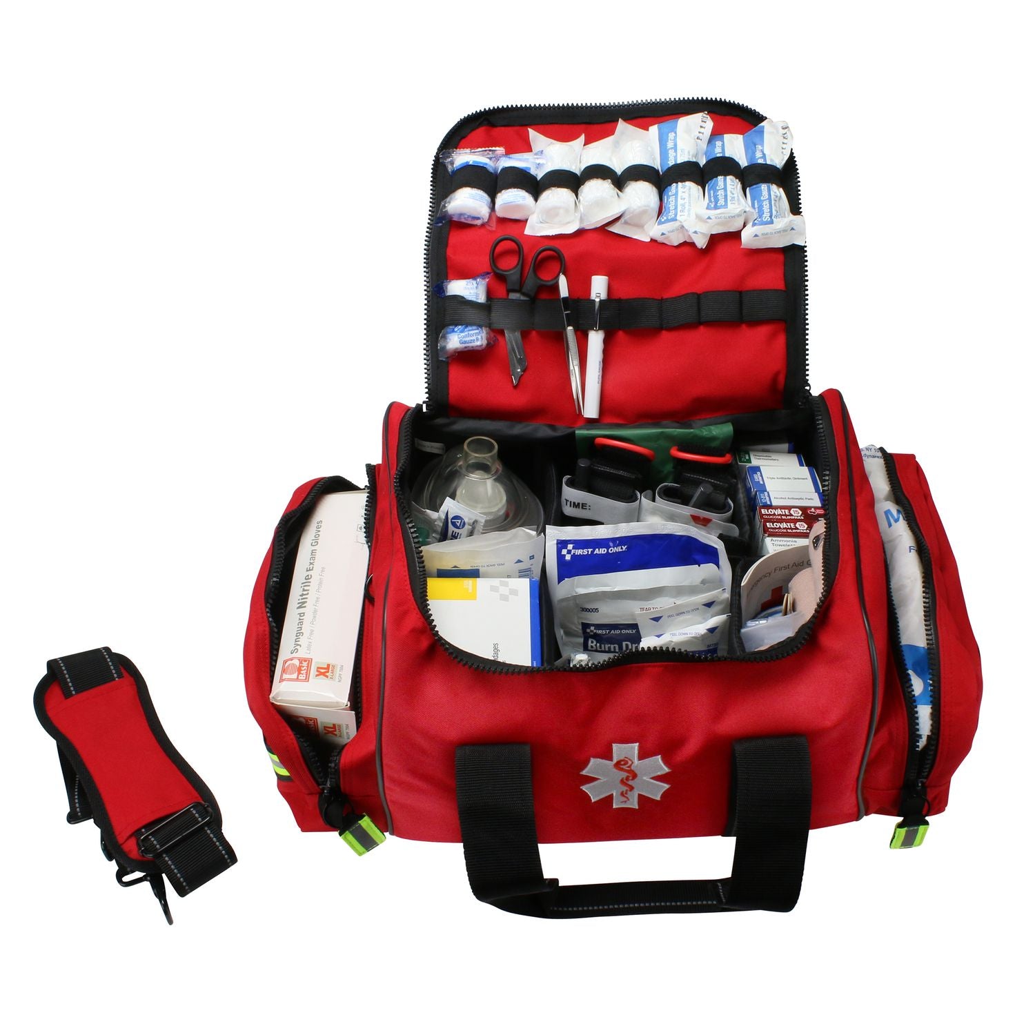 First Aid Only First Responder Bag, 340 Pieces, Fabric Case (91392)