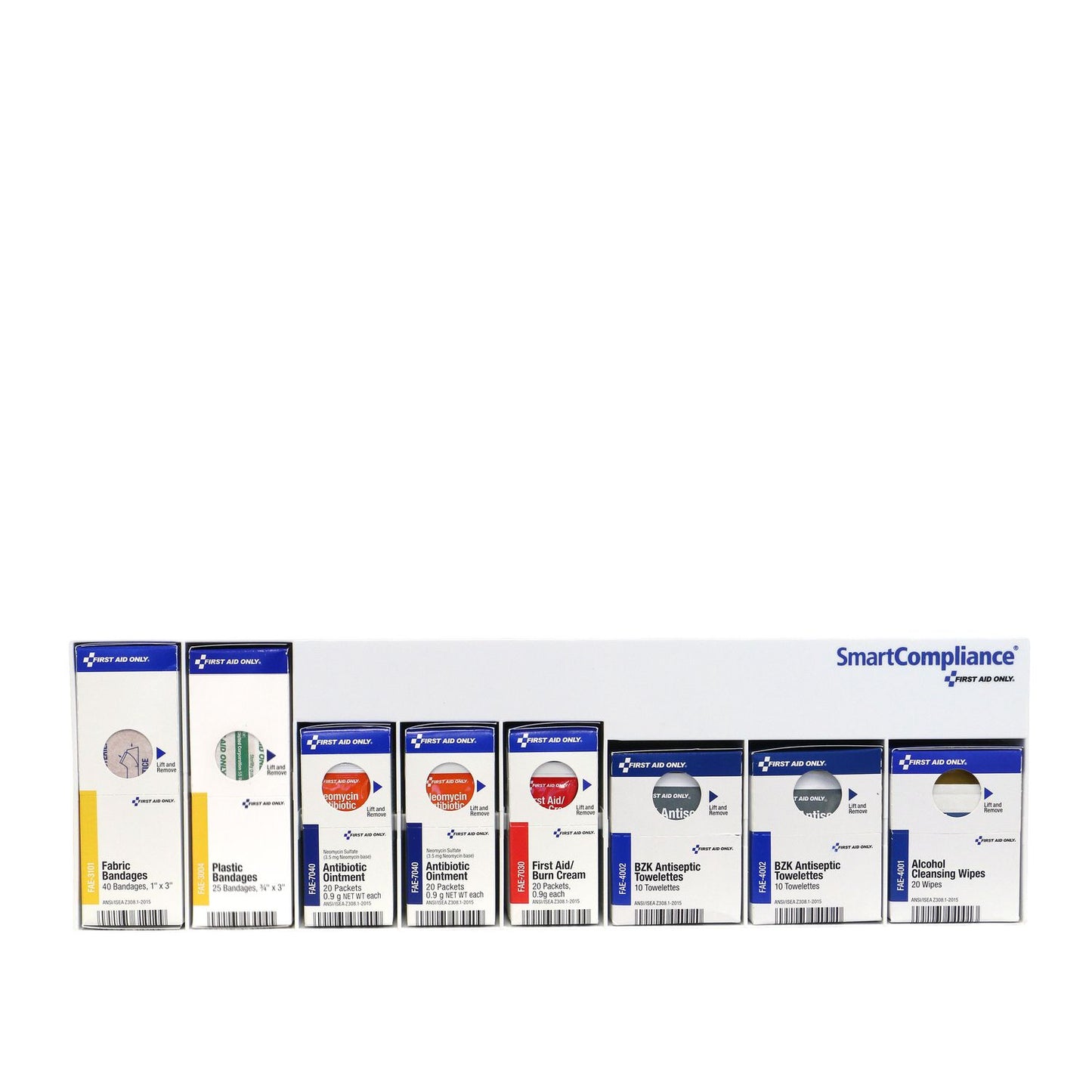 First Aid Only RetroFit Clean Treat and Protect, 135 Pieces, Plastic Case (91232)