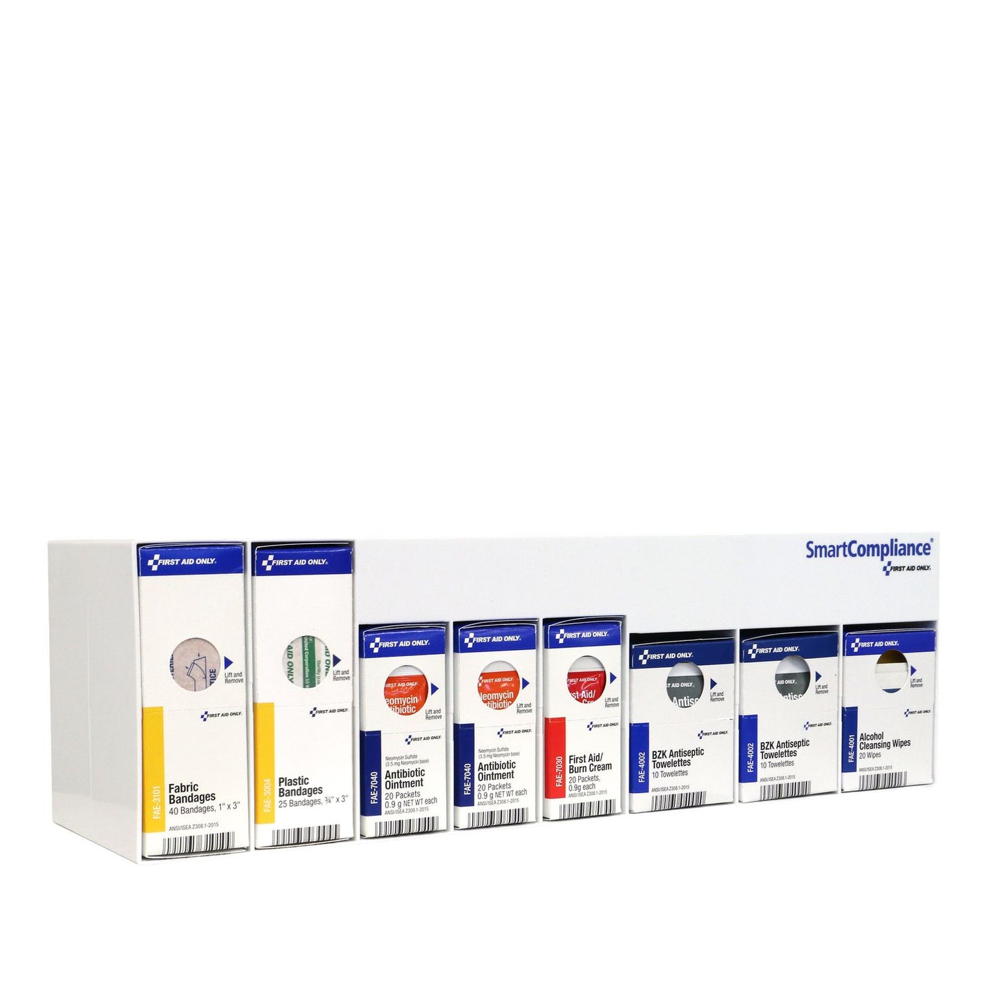 First Aid Only RetroFit Clean Treat and Protect, 135 Pieces, Plastic Case (91232)