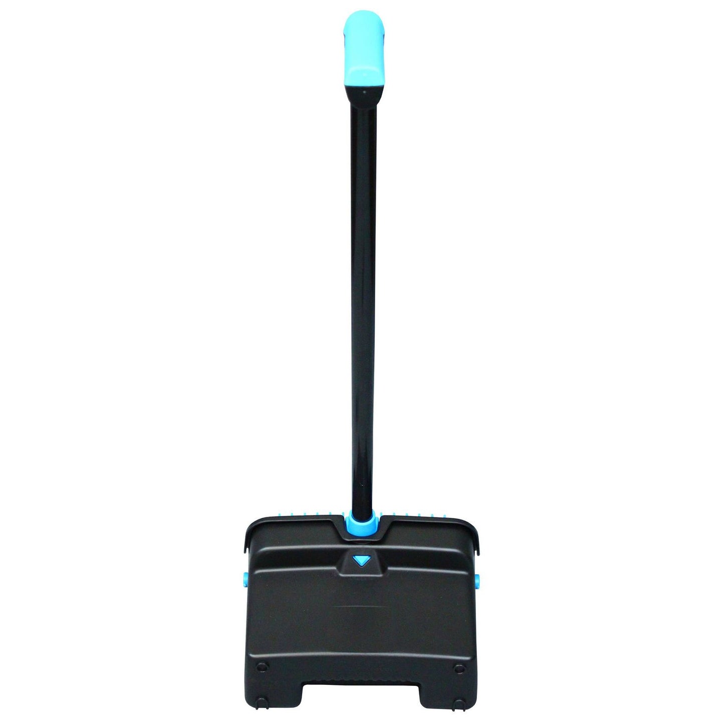 Impact LobbyMaster Plastic Dust Pan, 12.32" Wide, 31.84" Aluminum Handle, Blue/Black, 6/Carton (T001101)