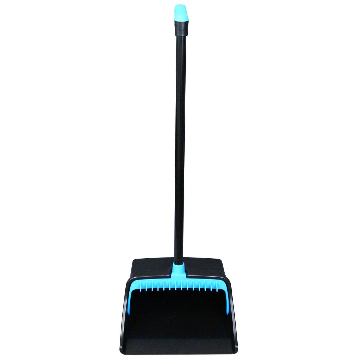 Impact LobbyMaster Plastic Dust Pan, 12.32" Wide, 31.84" Aluminum Handle, Blue/Black, 6/Carton (T001101)